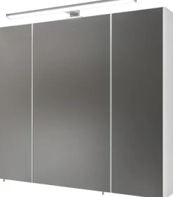 Saphir Badezimmerspiegelschrank »Spiegelschrank Serie 3006 inkl. LED-Beleuchtung, 3 Türen« Badschrank 80 cm breit, inkl. Steckdose und Türdämpfer