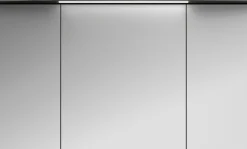 Saphir Badezimmerspiegelschrank »Serie 4010 Badezimmer-Spiegelschrank inkl. LED-Beleuchtung im Kranz« Badschrank 122 cm breit, 3 Türen, 6 Glas-Einlegeböden, inkl Türdämpfer