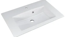 Saphir Badmöbel-Set »Badmöbel-Set Trentino 4-tlg Mineralmarmorwaschtisch,LED-Spiegelschrank« 5 Stk. tlg.