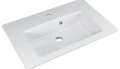 Saphir Badmöbel-Set »Badmöbel-Set Trentino 3-tlg Mineralmarmorwaschtisch LED-Spiegelschrank« 4 Stk. tlg.
