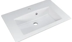 Saphir Badmöbel-Set »Badmöbel-Set Trentino 3-tlg Mineralmarmorwaschtisch,LED-Spiegelschrank« 4 Stk. tlg.