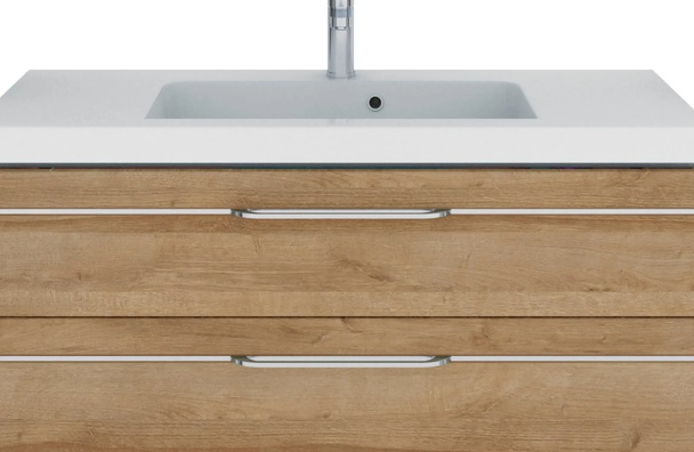Saphir Badmöbel-Set »Balto Sprint 2-teilig, Mineralmarmor-Waschtisch mit LED-Spiegelschrank« 2 Stk. tlg.