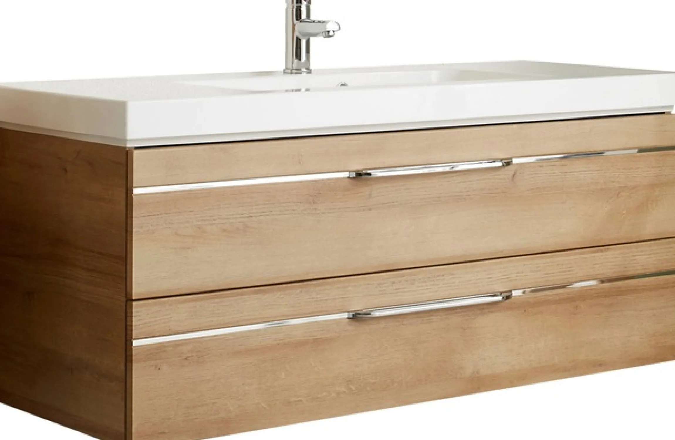 Saphir Badmöbel-Set »Balto Sprint 2-teilig, Mineralmarmor-Waschtisch mit LED-Spiegelschrank« 2 Stk. tlg.