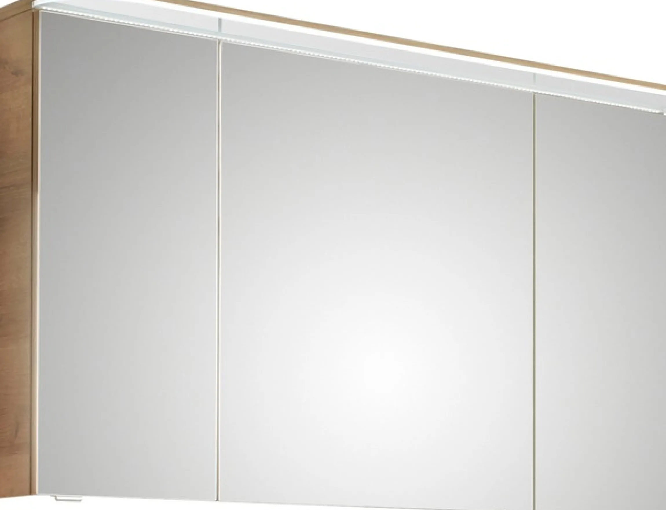 Saphir Badmöbel-Set »Balto Sprint 2-teilig, Mineralmarmor-Waschtisch mit LED-Spiegelschrank« 2 Stk. tlg.