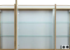 Saphir Badmöbel-Set »Balto Sprint 2-teilig, Mineralmarmor-Waschtisch mit LED-Spiegelschrank« 2 Stk. tlg.