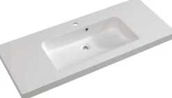 Saphir Badmöbel-Set »Balto Sprint 2-teilig, Mineralmarmor-Waschtisch mit LED-Spiegelschrank« 2 Stk. tlg.