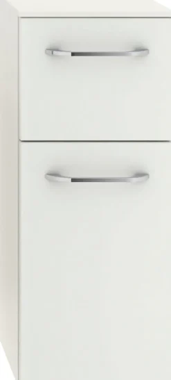 Saphir Badmöbel-Set »Balto Sprint 3-teilig, Mineralmarmor-Waschtisch mit LED-Spiegelschrank« 4 Stk. tlg.