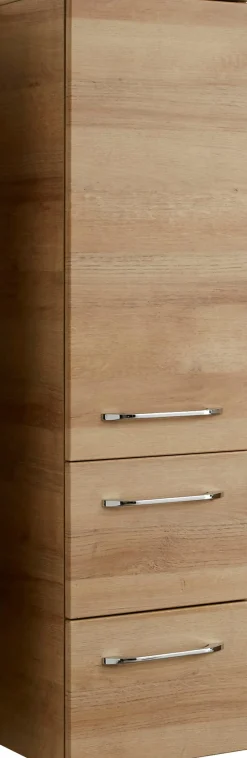 Saphir Badmöbel-Set »Balto Sprint 3-teilig, Mineralmarmor-Waschtisch mit LED-Spiegelschrank« 4 Stk. tlg.