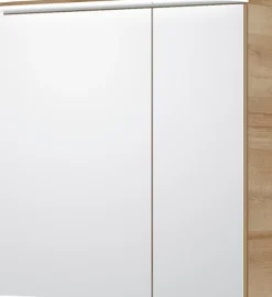 Saphir Badmöbel-Set »Balto Sprint 3-teilig, Mineralmarmor-Waschtisch mit LED-Spiegelschrank« 4 Stk. tlg.