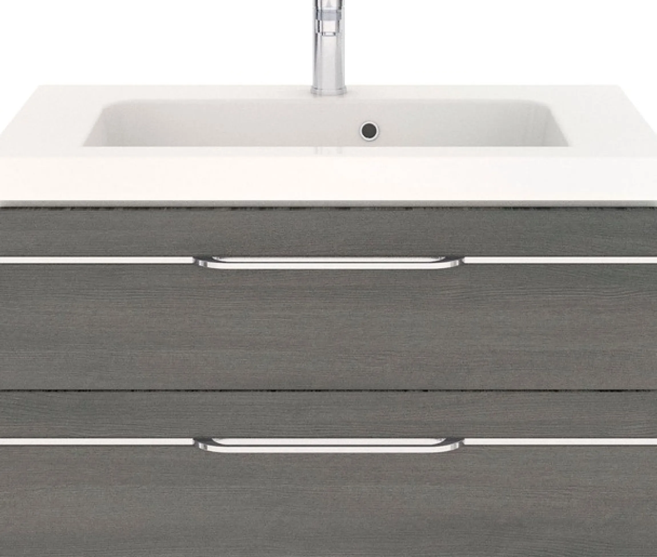 Saphir Badmöbel-Set »Balto Sprint 2-teilig, Mineralmarmor-Waschtisch mit LED-Spiegelschrank« 2 Stk. tlg.