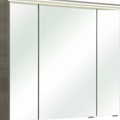 Saphir Badmöbel-Set »Balto Sprint 2-teilig, Mineralmarmor-Waschtisch mit LED-Spiegelschrank« 2 Stk. tlg.