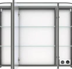 Saphir Badmöbel-Set »Balto Sprint 2-teilig, Mineralmarmor-Waschtisch mit LED-Spiegelschrank« 2 Stk. tlg.