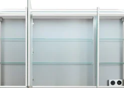 Saphir Badmöbel-Set »Balto Sprint 3-teilig, Mineralmarmor-Waschtisch mit LED-Spiegelschrank« 4 Stk. tlg.