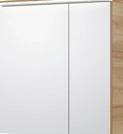 Saphir Badmöbel-Set »Balto Sprint 3-teilig, Mineralmarmor-Waschtisch mit LED-Spiegelschrank« 4 Stk. tlg.