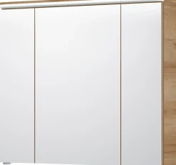 Saphir Badmöbel-Set »Balto Sprint 3-teilig, Mineralmarmor-Waschtisch mit LED-Spiegelschrank« 4 Stk. tlg.
