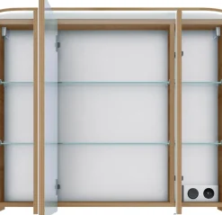 Saphir Badmöbel-Set »Balto Sprint 3-teilig, Mineralmarmor-Waschtisch mit LED-Spiegelschrank« 4 Stk. tlg.
