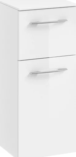 Saphir Badmöbel-Set »Cassca Sprint 3-teilig Mineralmarmor-Waschtisch mit LED-Spiegelschrank« 4 Stk. tlg.