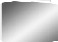 Saphir Badmöbel-Set »Cassca Sprint 3-teilig Mineralmarmor-Waschtisch mit LED-Spiegelschrank« 4 Stk. tlg.