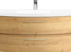 Saphir Badmöbel-Set »Cassca Sprint Waschtisch-Set Mineralmarmor-Waschtisch mit Unterschrank« 1 Stk. tlg.