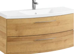 Saphir Badmöbel-Set »Cassca Sprint Waschtisch-Set Mineralmarmor-Waschtisch mit Unterschrank« 1 Stk. tlg.