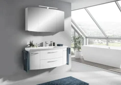 Saphir Badmöbel-Set »Cassca Sprint Waschtisch-Set Mineralmarmor-Waschtisch mit Unterschrank« 1 Stk. tlg.