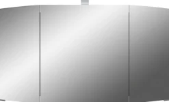Saphir Badmöbel-Set »Cassca Sprint 4-teilig Mineralmarmor-Waschtisch mit LED-Spiegelschrank« 5 Stk. tlg.