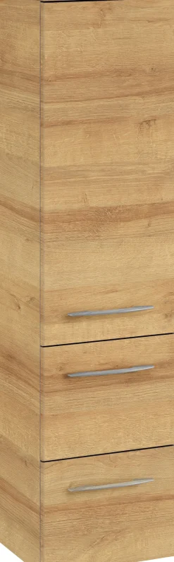 Saphir Badmöbel-Set »Cassca Sprint 4-teilig Mineralmarmor-Waschtisch mit LED-Spiegelschrank« 5 Stk. tlg.