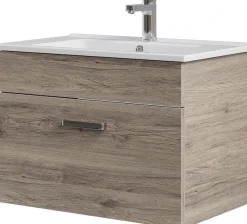 Saphir Badmöbel-Set »Keramikwaschtisch mit Waschtischunterschrank« Set, 2 Stk. tlg.