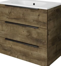 Saphir Badmöbel-Set »Mineralmarmor-Waschtisch mit Waschtischunterschrank« 2 Stk. tlg.