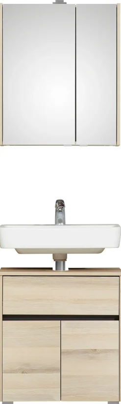 Saphir Badmöbel-Set »Mineralmarmor-Waschisch und Waschtischunterschrank« Komplett-Set, 2 Stk. tlg.