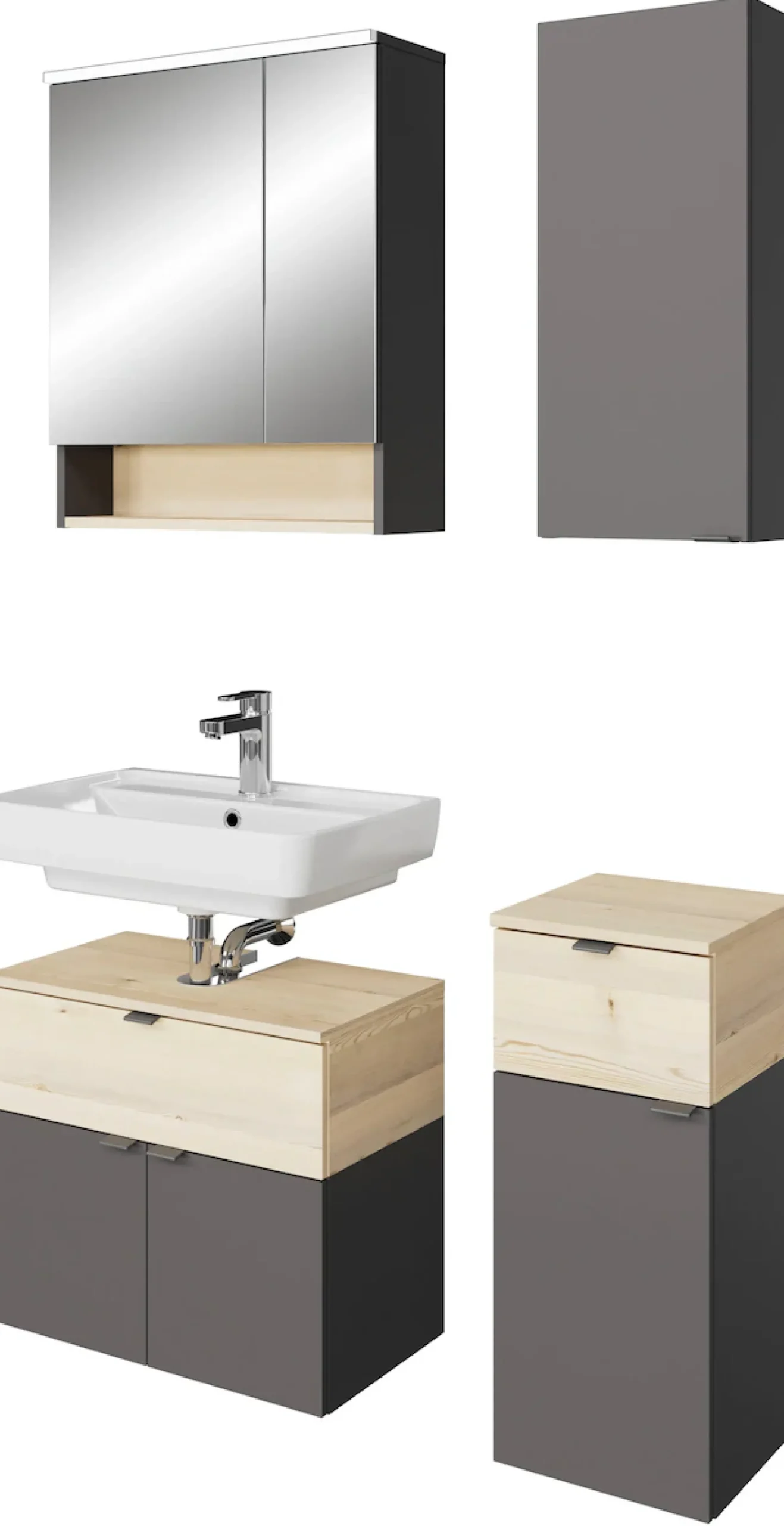 Saphir Badmöbel-Set »Quickset 394« Komplett-Set, 4 Stk. tlg.