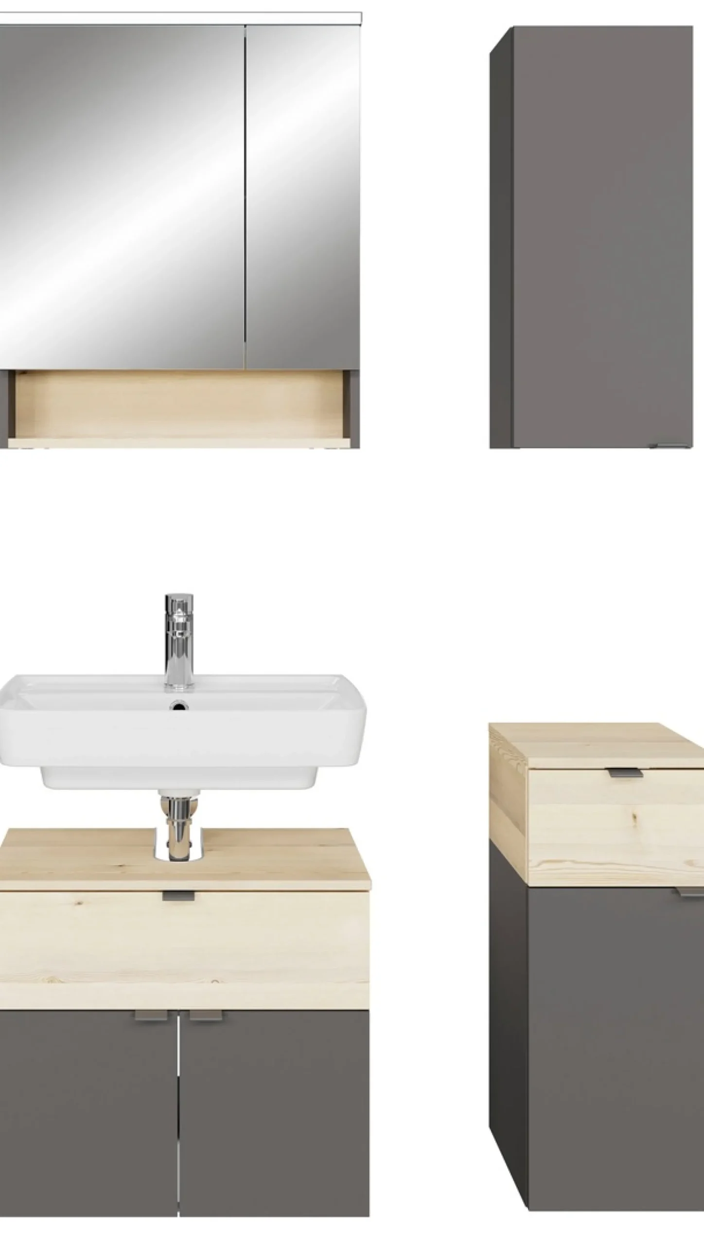 Saphir Badmöbel-Set »Quickset 394« Komplett-Set, 4 Stk. tlg.