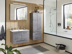 Saphir Badmöbel-Set »Quickset 945 Keramik-Waschtisch mit Unterschrank, 75 cm breit« 1 Stk. tlg.