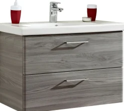 Saphir Badmöbel-Set »Quickset 916 Keramik-Waschtisch und Unterschrank Set, 82 cm breit« 1 Stk. tlg.