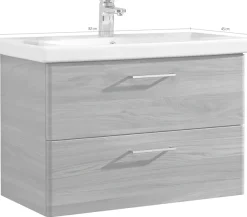 Saphir Badmöbel-Set »Quickset 916 Keramik-Waschtisch und Unterschrank Set, 82 cm breit« 1 Stk. tlg.