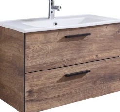 Saphir Badmöbel-Set »Quickset 374 Keramik-Waschtisch mit Unterschrank, 75 cm breit« 1 Stk. tlg.