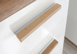 Saphir Badmöbel-Set »Quickset Mineralmarmor-Waschtisch mit LED-Spiegel, Unterschrank« 7 Stk. tlg.