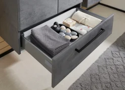 Saphir Badmöbel-Set »Quickset 945 Mineralmarmor-Waschtisch mit Unterschrank, 74 cm breit« 1 Stk. tlg.