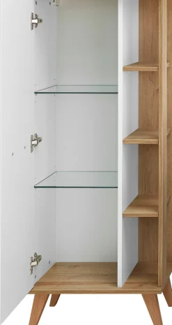 Saphir Badmöbel-Set »Quickset Mineralmarmor-Waschtisch mit LED-Spiegel, Unterschrank« 7 Stk. tlg.