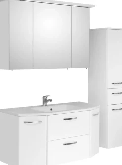 Saphir Badmöbel-Set »Quickset 326, 4-teilig, mit Mineralmarmorwaschtisch« 4 Stk. tlg.