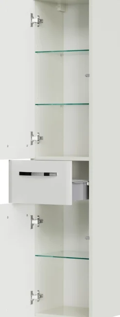 Saphir Badmöbel-Set »Quickset 326, 4-teilig, mit Mineralmarmorwaschtisch« 4 Stk. tlg.