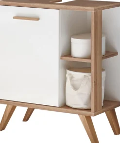 Saphir Badmöbel-Set »Quickset 2-teilig, Waschbeckenunterschrank mit LED-Spiegel« 3 Stk. tlg.