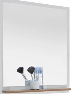 Saphir Badmöbel-Set »Quickset 2-teilig, Waschbeckenunterschrank mit LED-Spiegel« 3 Stk. tlg.