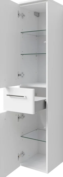 Saphir Badmöbel-Set »Quickset 316 3-teilig, Keramikwaschtisch mit LED-Spiegelschrank« 4 Stk. tlg.