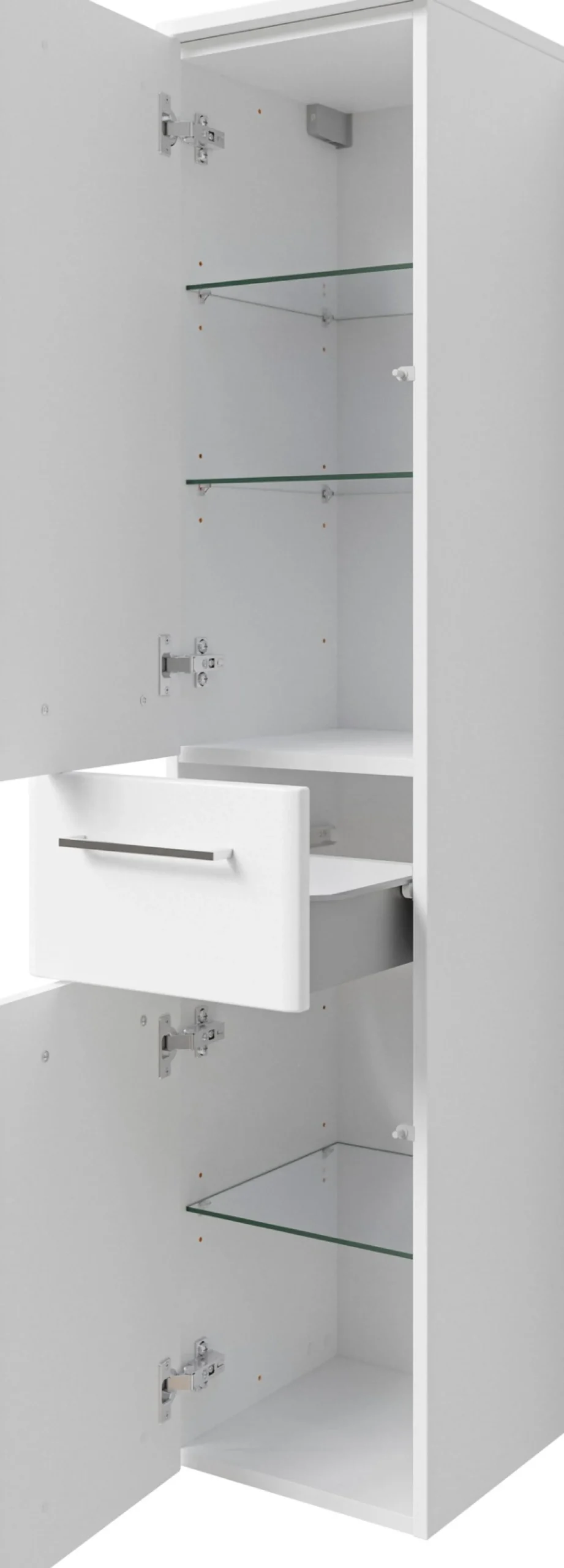 Saphir Badmöbel-Set »Quickset 316 3-teilig, Keramikwaschtisch mit LED-Spiegelschrank« 4 Stk. tlg.