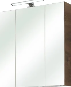 Saphir Badmöbel-Set »Quickset 943 4-teilig, Glaswaschtisch und LED-Spiegelschrank« Set, 4 Stk. tlg.