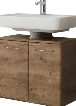 Saphir Badmöbel-Set »Quickset 943 4-teilig, Glaswaschtisch und LED-Spiegelschrank« Set, 4 Stk. tlg.