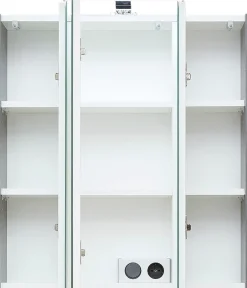Saphir Badmöbel-Set »Quickset 945 2-teilig, Waschbeckenunterschrank mit LED-Spiegelschrank« 2 Stk. tlg.