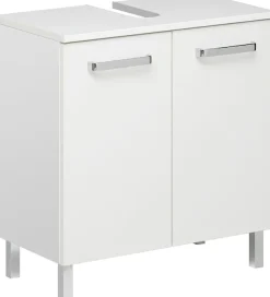 Saphir Badmöbel-Set »Quickset 3-teilig, Waschbeckenunterschrank mit LED-Spiegelschrank« 3 Stk. tlg.