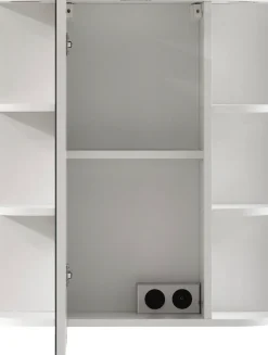 Saphir Badmöbel-Set »Quickset 335 5-teilig, Waschbeckenunterschrank mit LED-Spiegelschrank« 5 Stk. tlg.